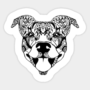 Mandala Pit Bull Sticker